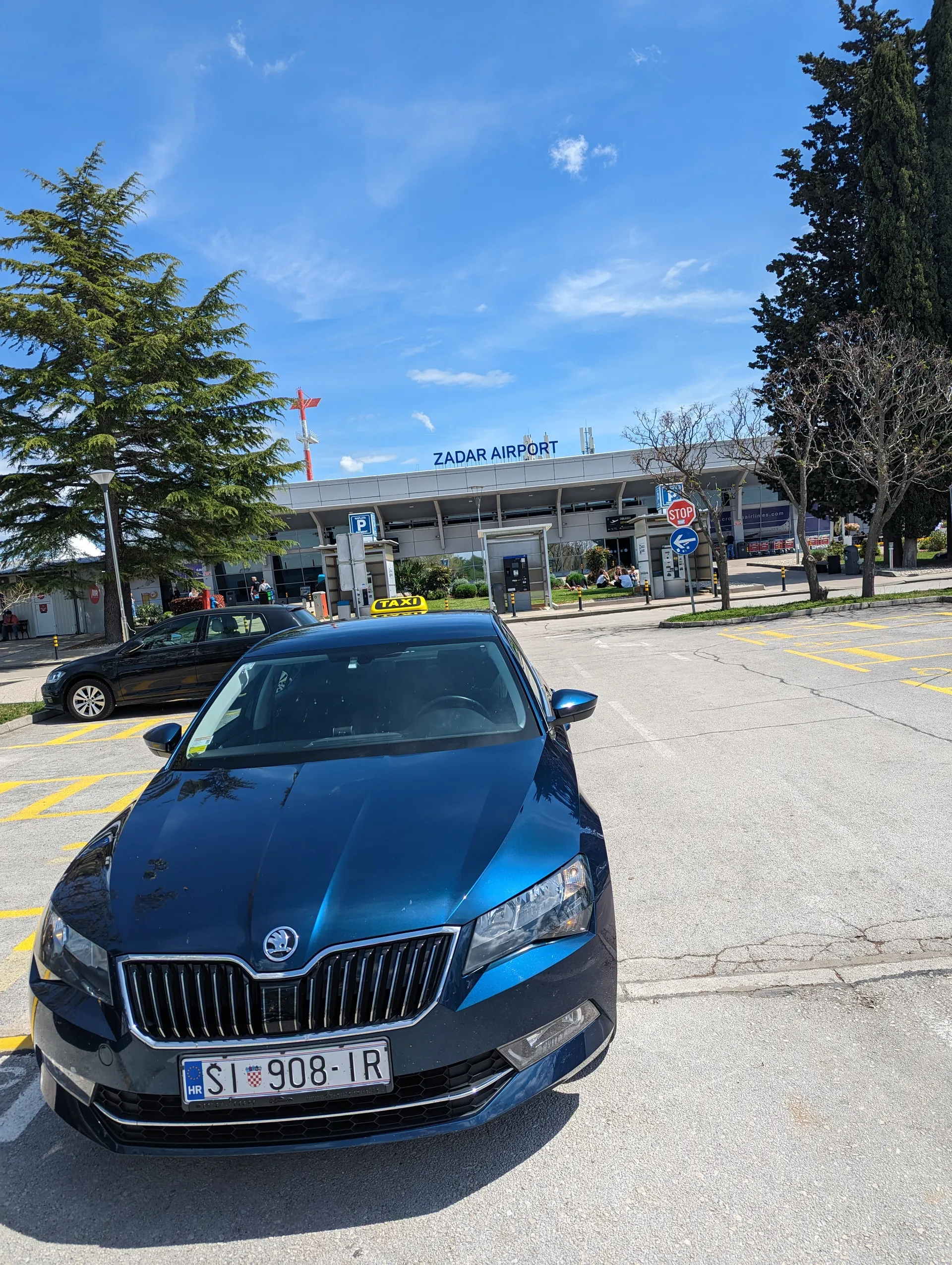 Taxi arrivals pickup at Split Airport
