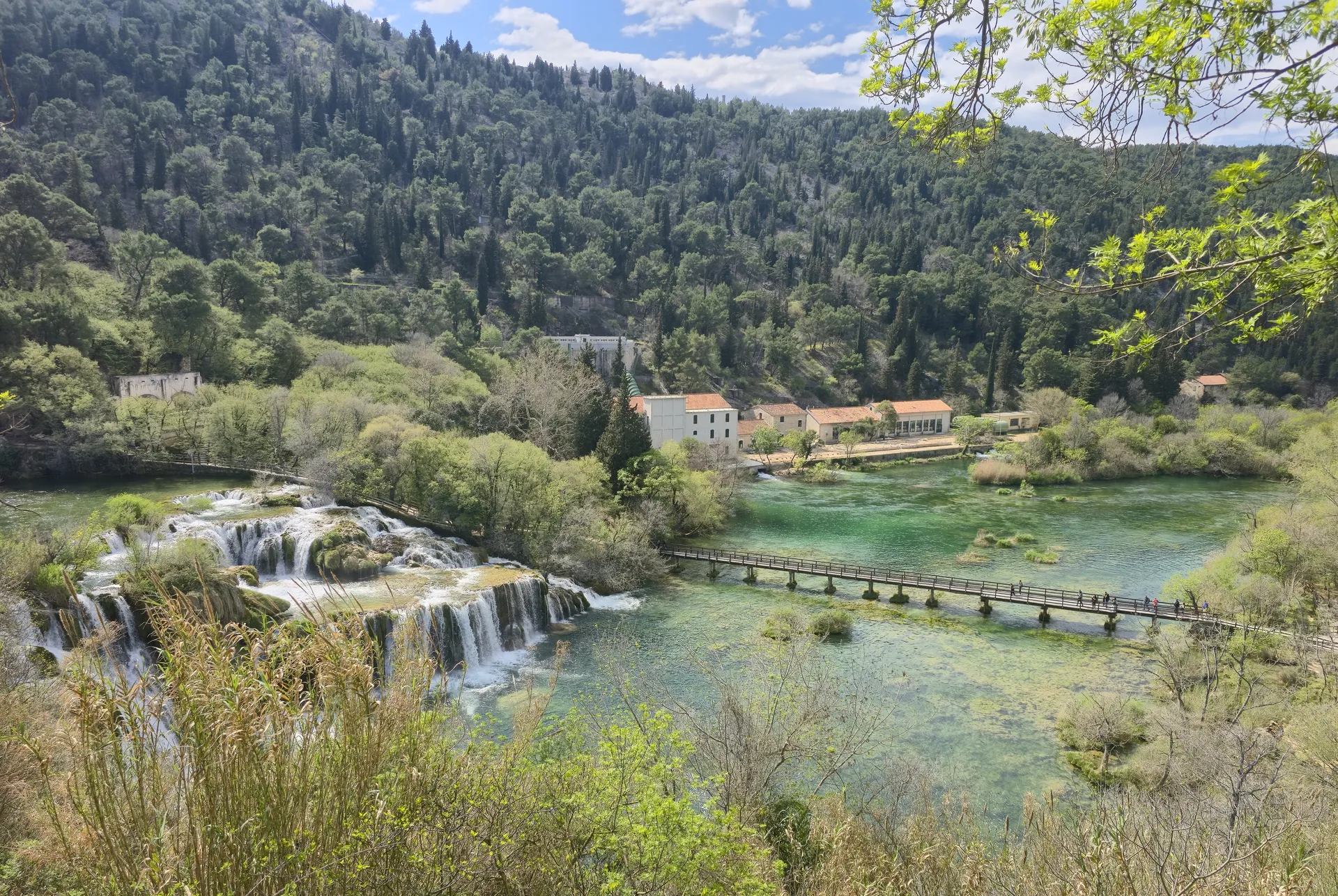 Krka National Park waterfalls near Skradin